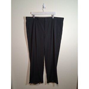 NWT Covington Trousers Business Casual Pleated Front Black Size 44x30